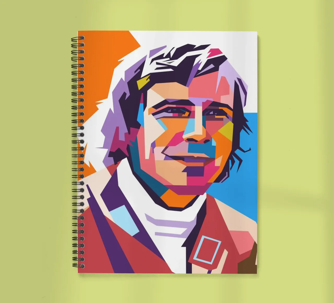 James Hunt formula one legend spiral notebook by Hantamrata