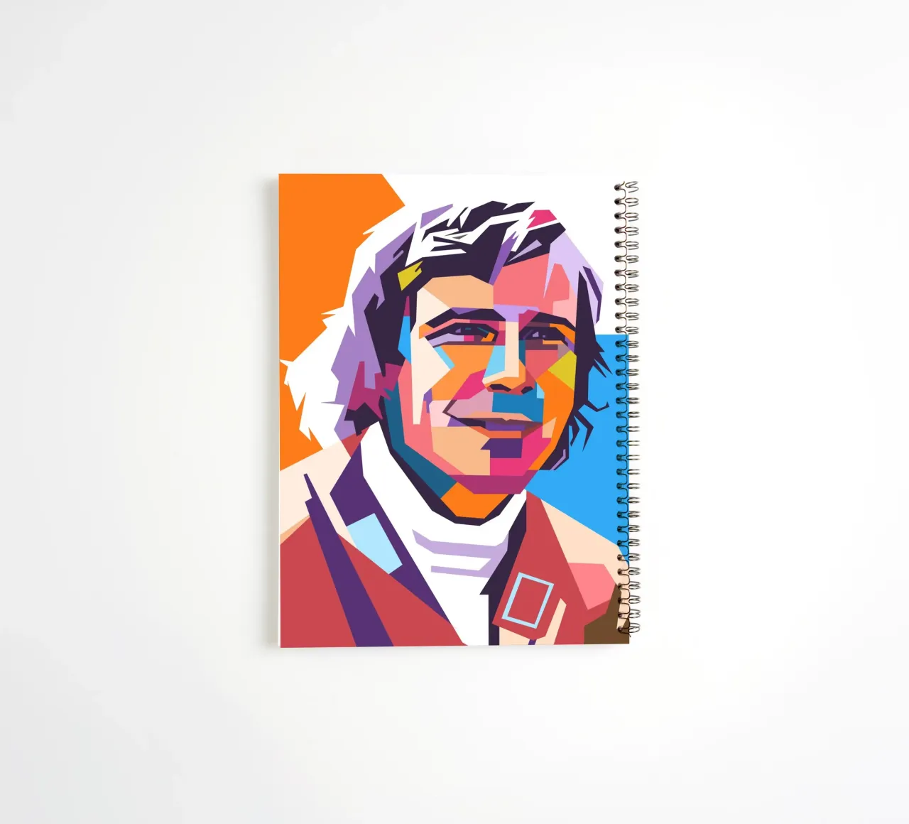 James Hunt formula one legend spiral notebook by Hantamrata