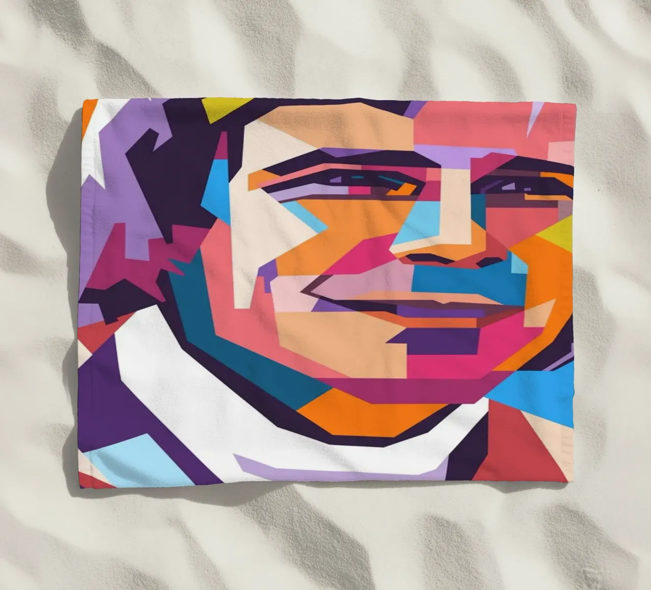 James Hunt formula one legend beach towel by Hantamrata