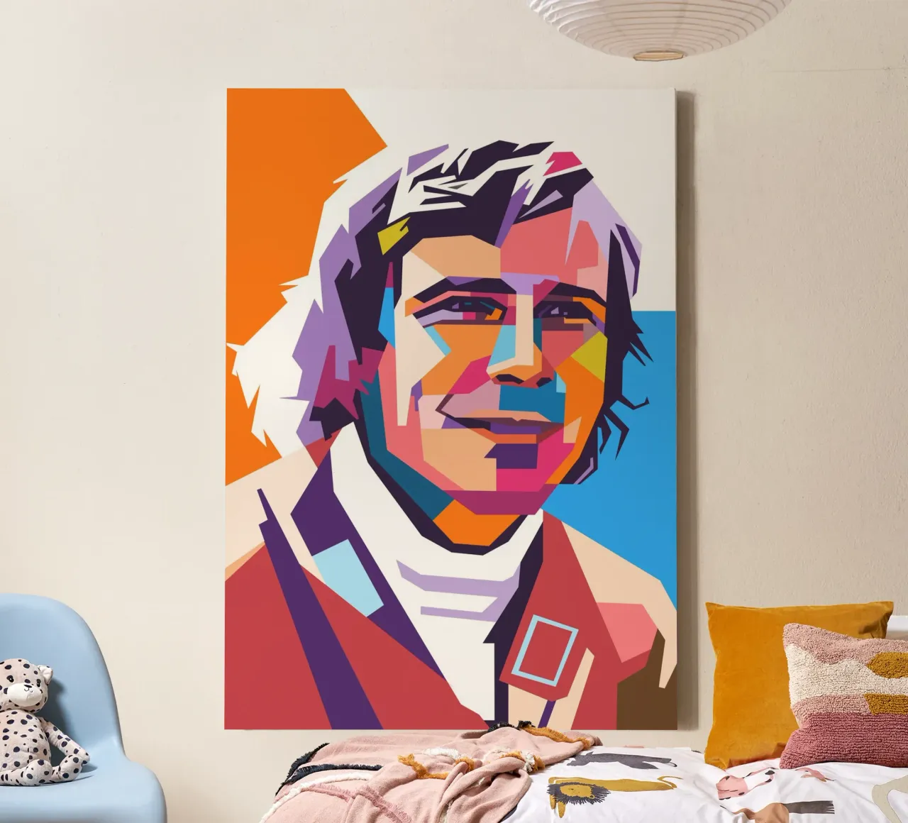 James Hunt leggenda della formula uno tela con Cornice a cassetta da Hantamrata