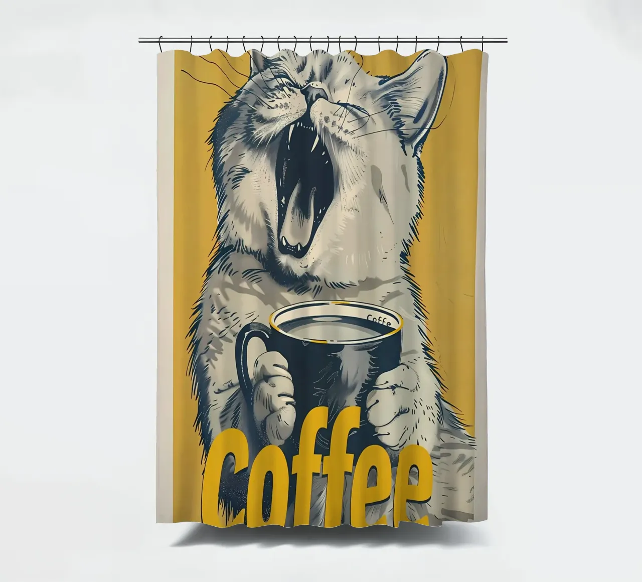 Tazza di caffè tenda da doccia da Bartosz Powalka