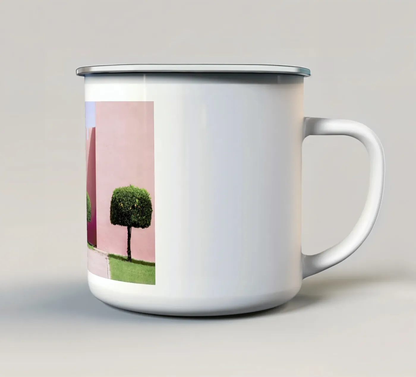 Three Trees enamel mug by Rupert Höller
