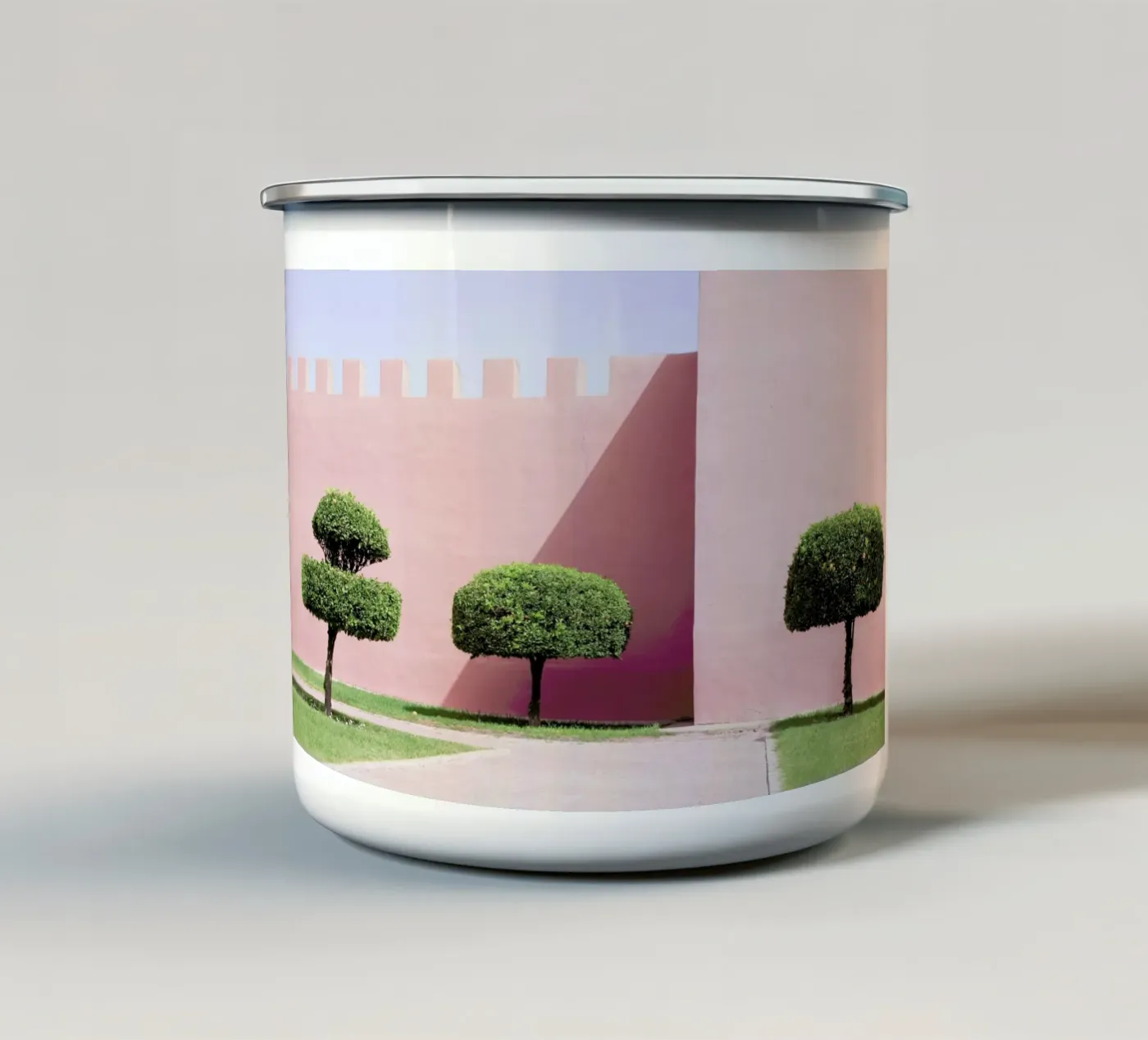 Three Trees enamel mug by Rupert Höller