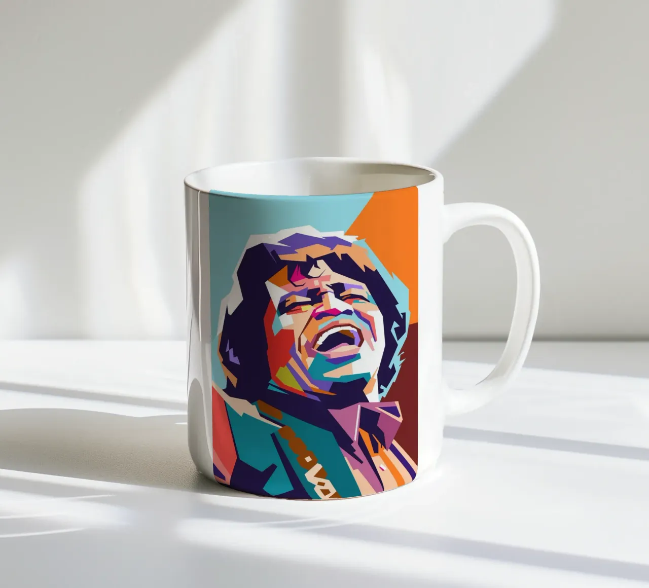 James Brown, cantante iconico tazza in ceramica da Hantamrata