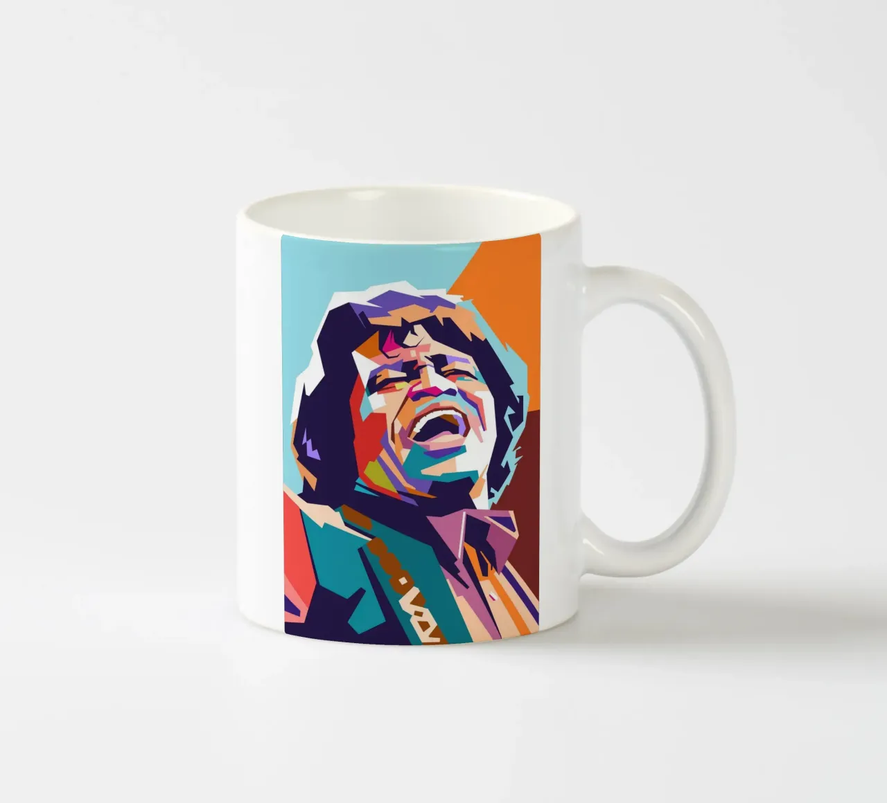 James Brown, cantante iconico tazza in ceramica da Hantamrata