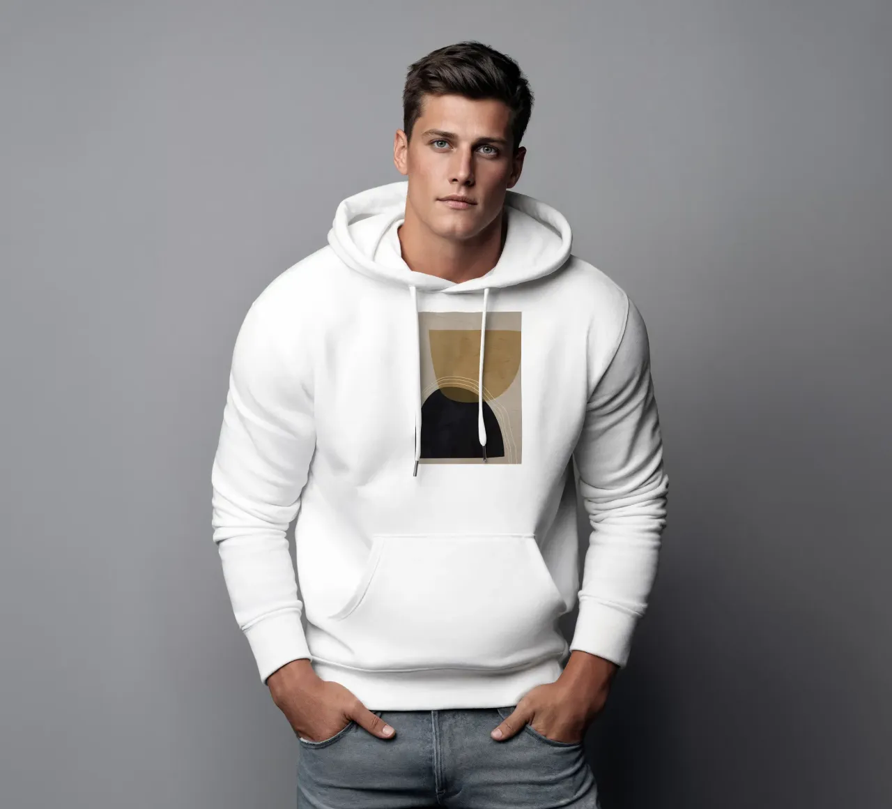 FORME ORGANICHE ASTRATTE felpa con cappuccio da Aiden Garcia