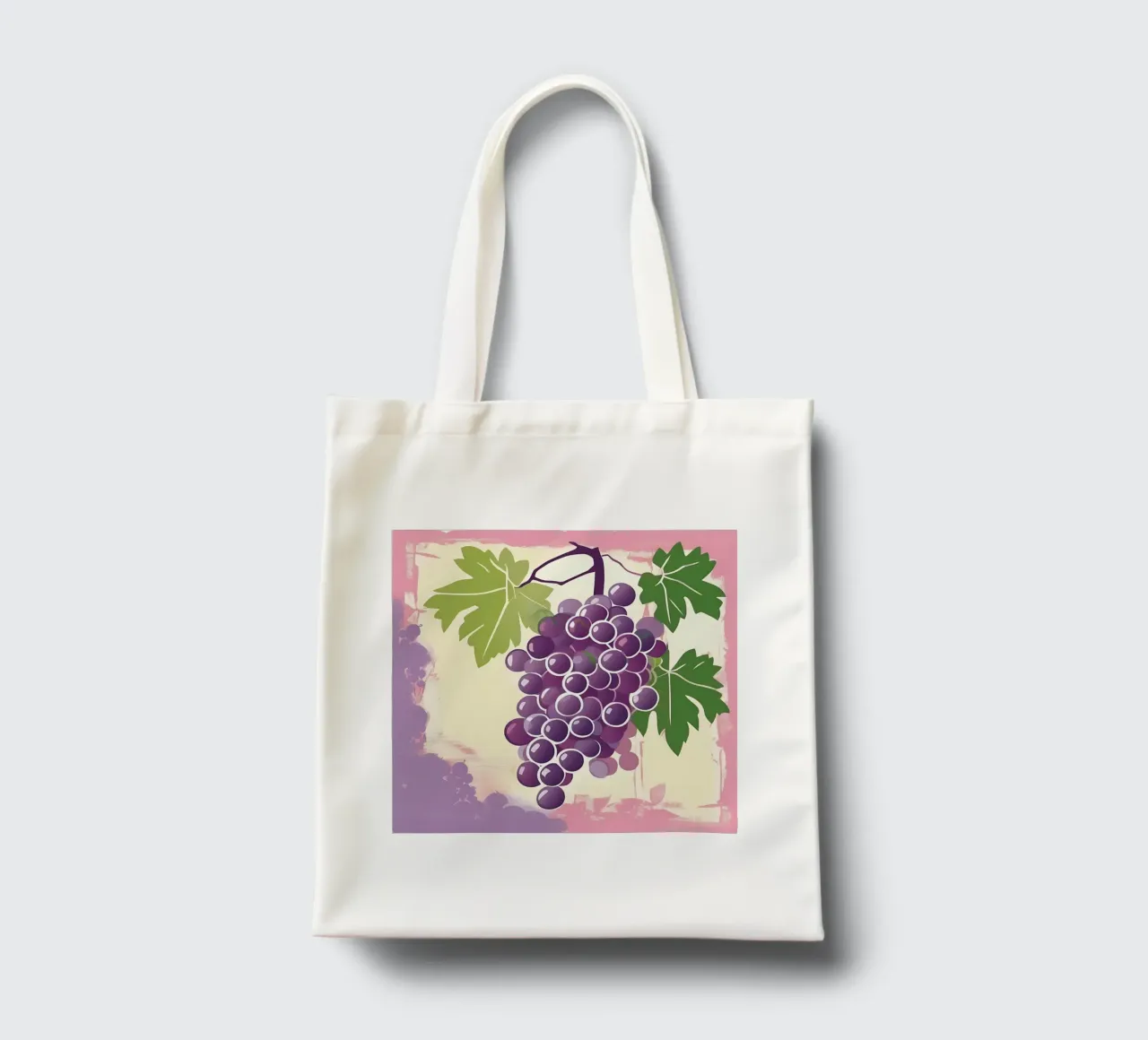 Grapes_style_A_5 tote bag by Pink- und LoveArt by LK