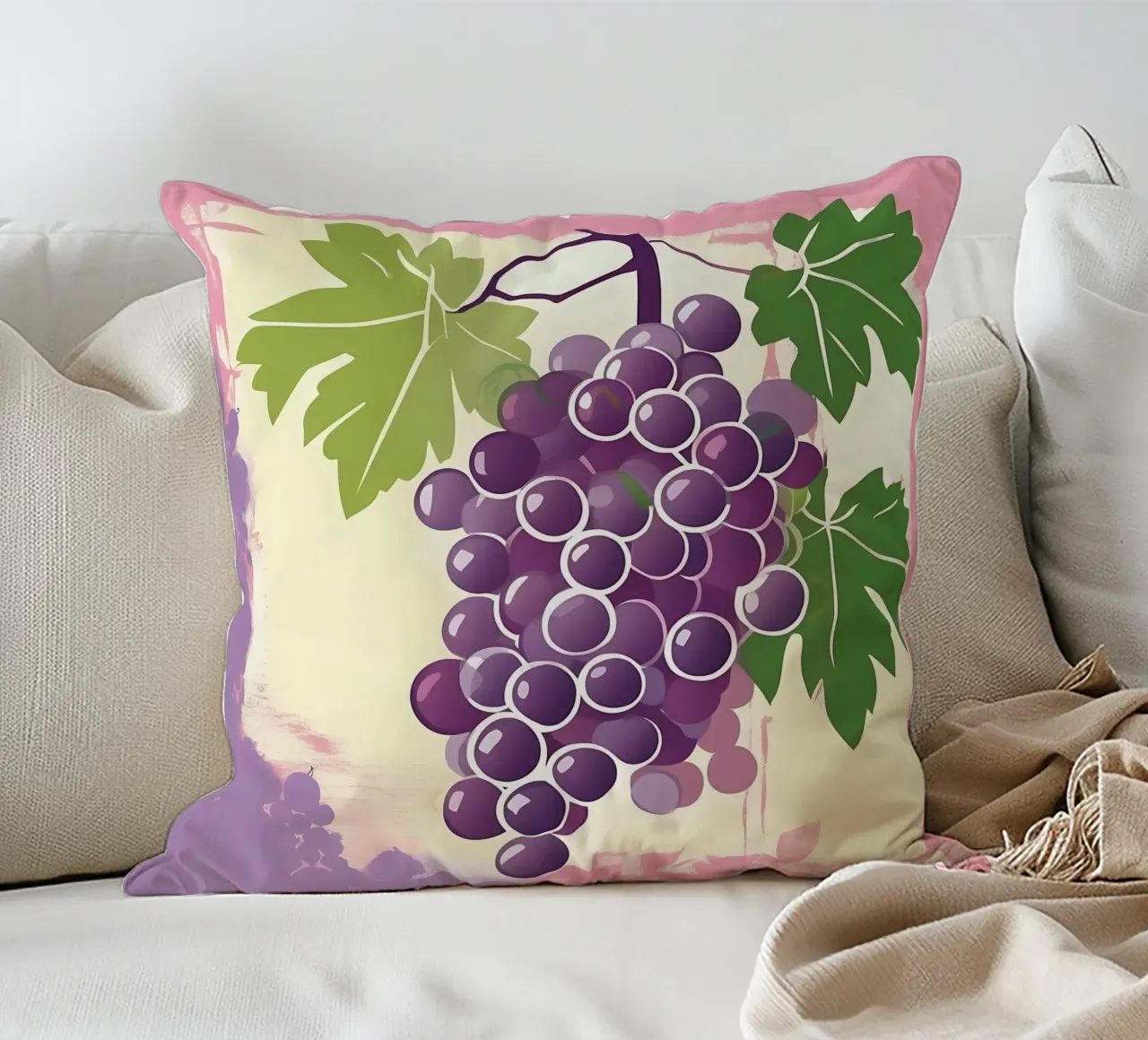 Uva_stile_A_5 cuscino da Pink- und LoveArt by LK