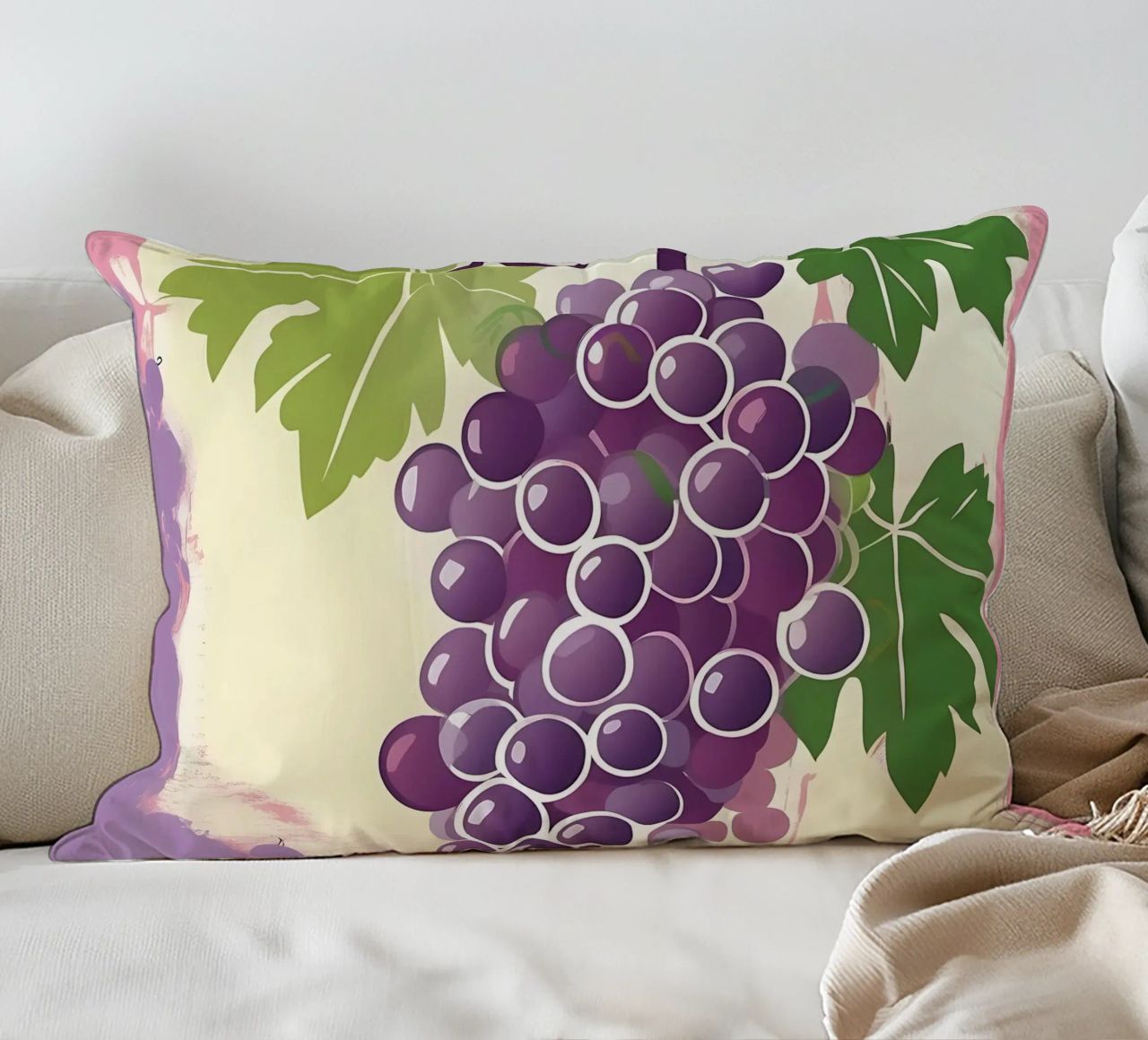 Uva_stile_A_5 cuscino da Pink- und LoveArt by LK