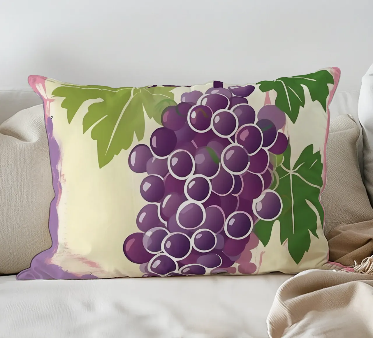 Uva_stile_A_5 cuscino da Pink- und LoveArt by LK