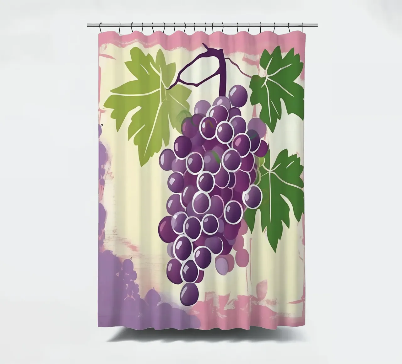 Uva_stile_A_5 tenda da doccia da Pink- und LoveArt by LK