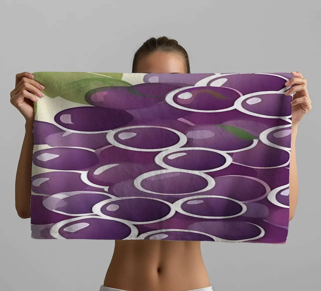 Uva_stile_A_5 asciugamano da bagno da Pink- und LoveArt by LK