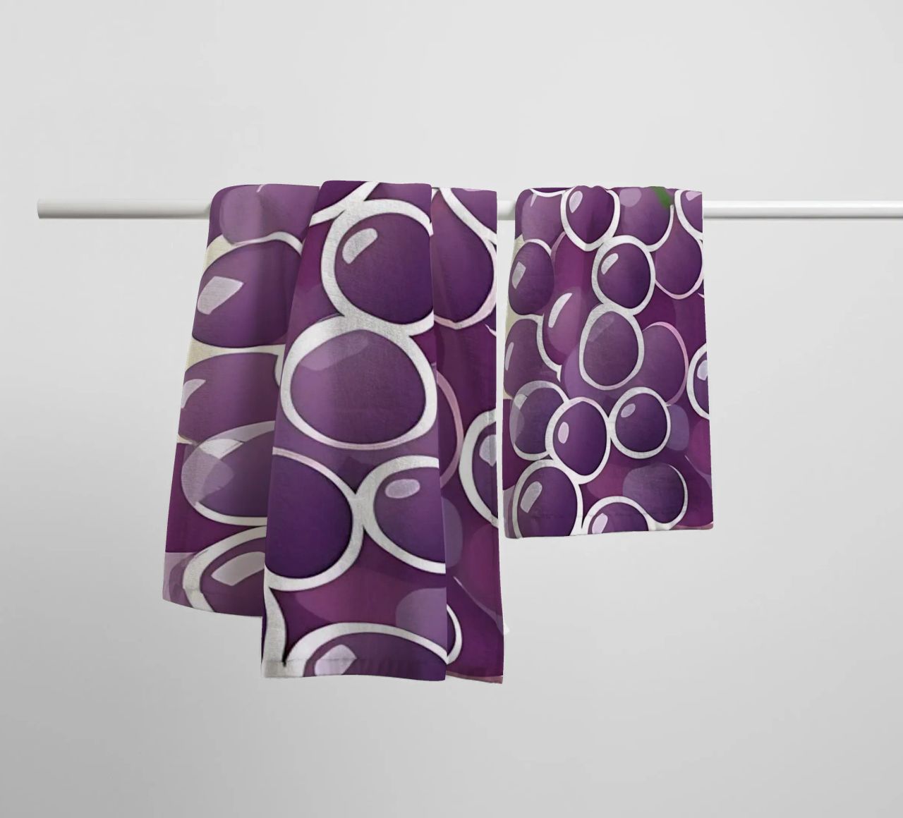 Uva_stile_A_5 asciugamano da bagno da Pink- und LoveArt by LK