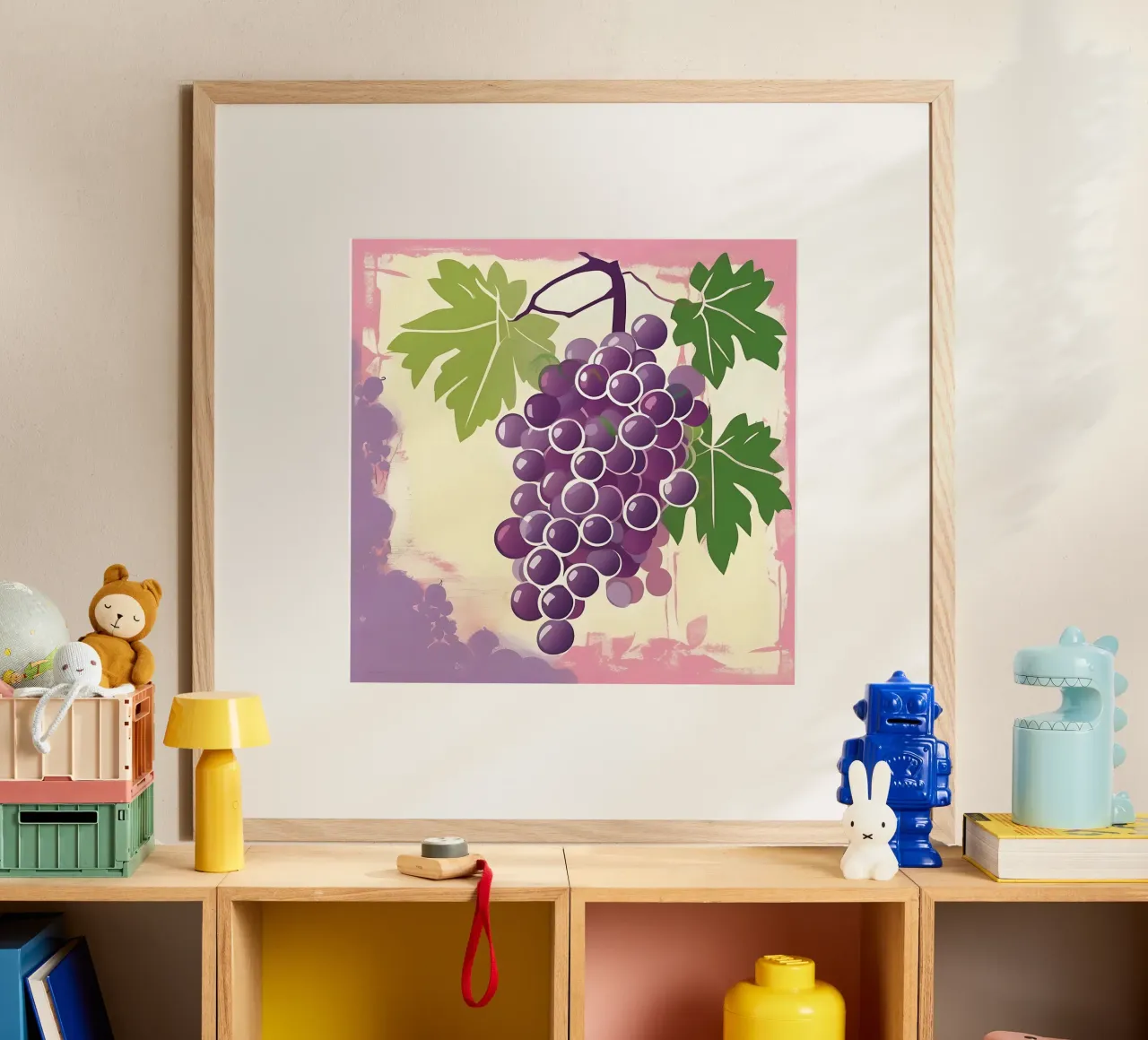 Weintrauben_Stil_A_5 Poster von Pink- und LoveArt by LK