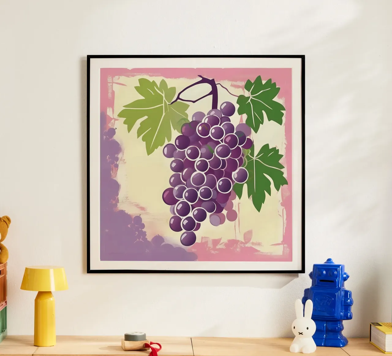 Weintrauben_Stil_A_5 Poster von Pink- und LoveArt by LK