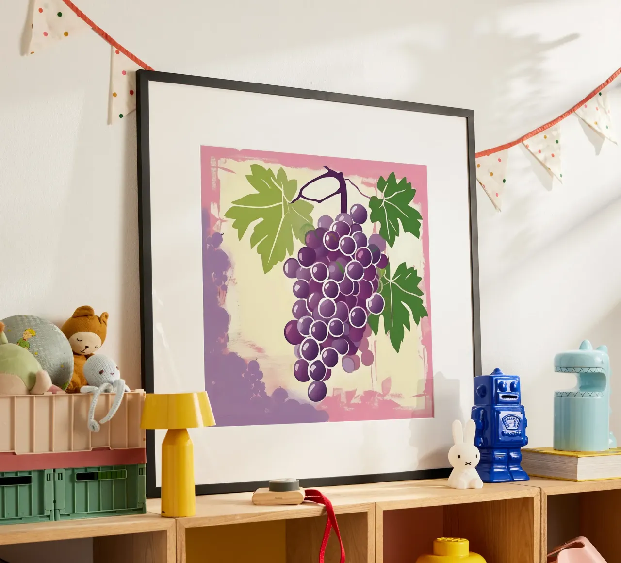 Weintrauben_Stil_A_5 Poster von Pink- und LoveArt by LK
