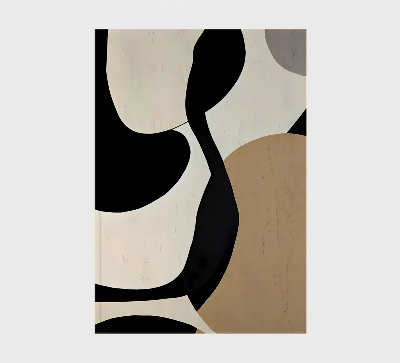 Beige Abstract Painting notebook by Aiden Garcia