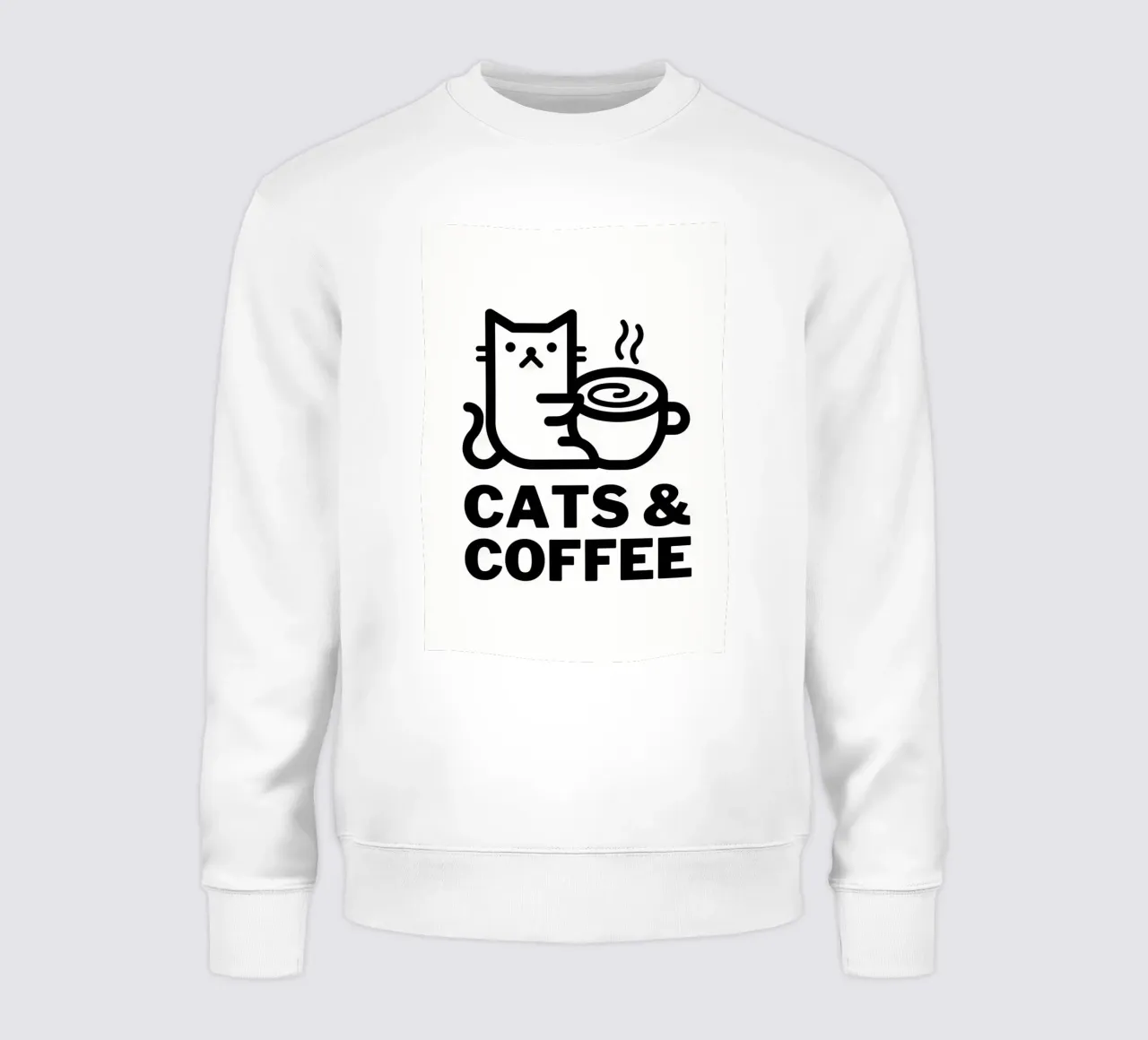 Chats et café sweat de Bartosz Powalka