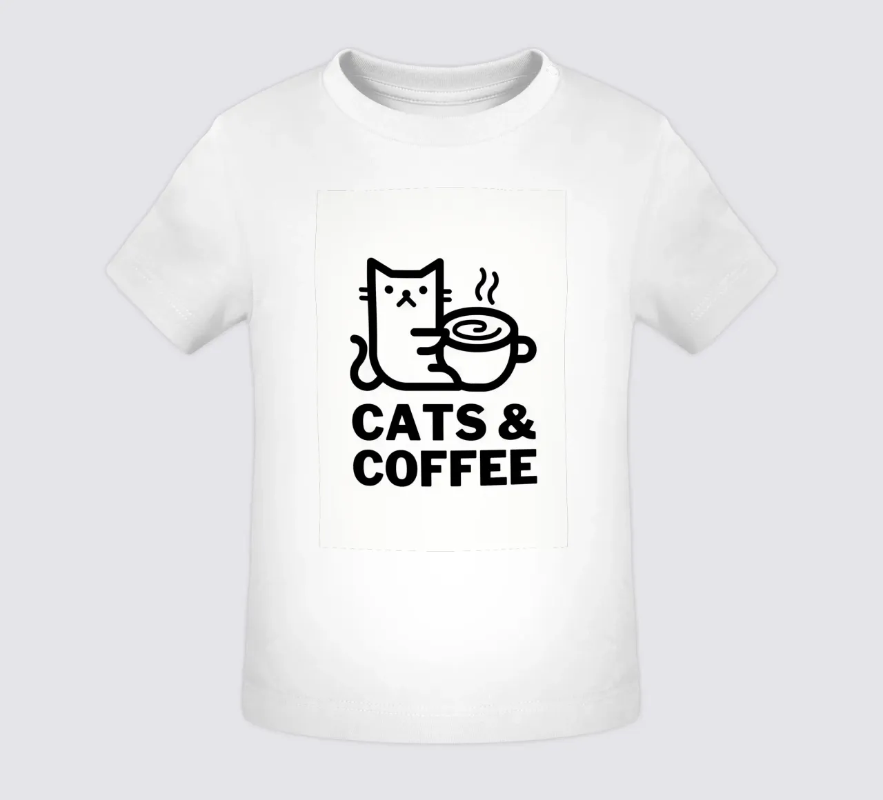 Gatti e caffè maglietta neonato da Bartosz Powalka