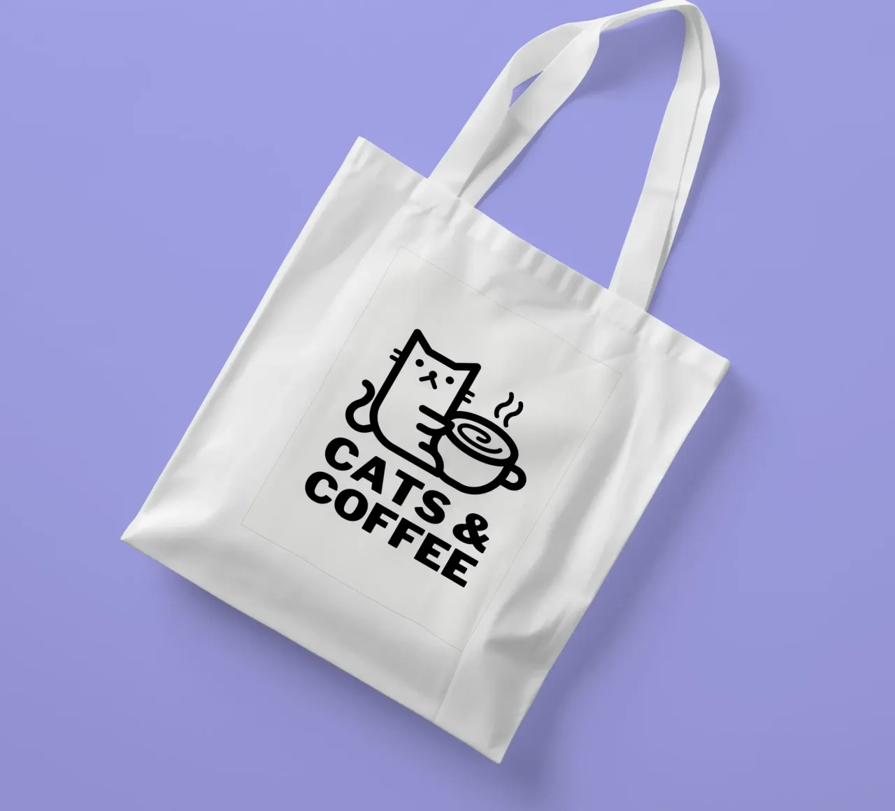 Gatti e caffè borsa in juta da Bartosz Powalka