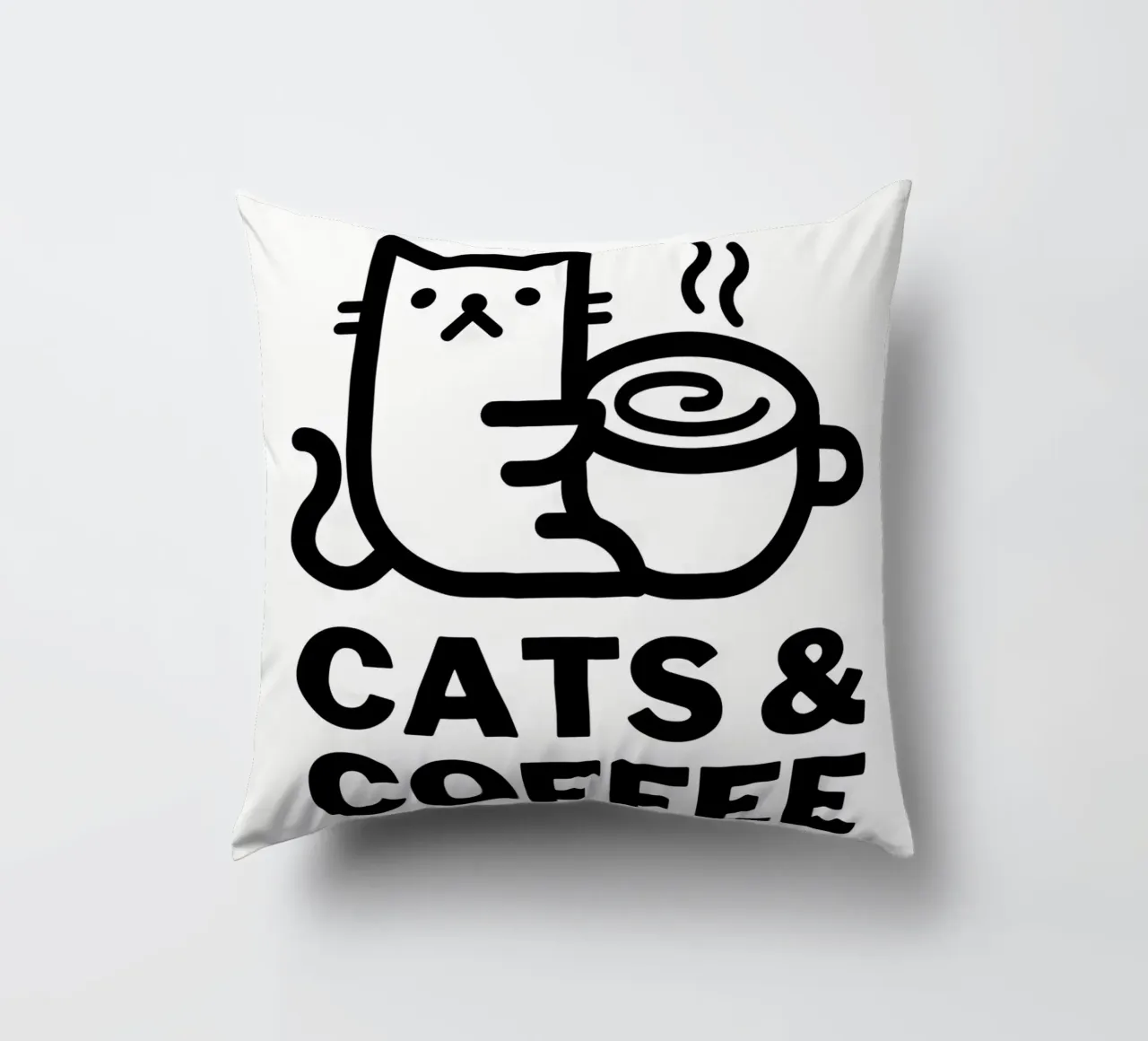 Gatti e caffè cuscino da Bartosz Powalka
