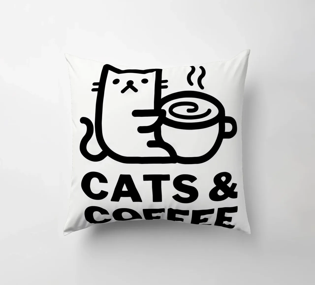Gatti e caffè cuscino da Bartosz Powalka