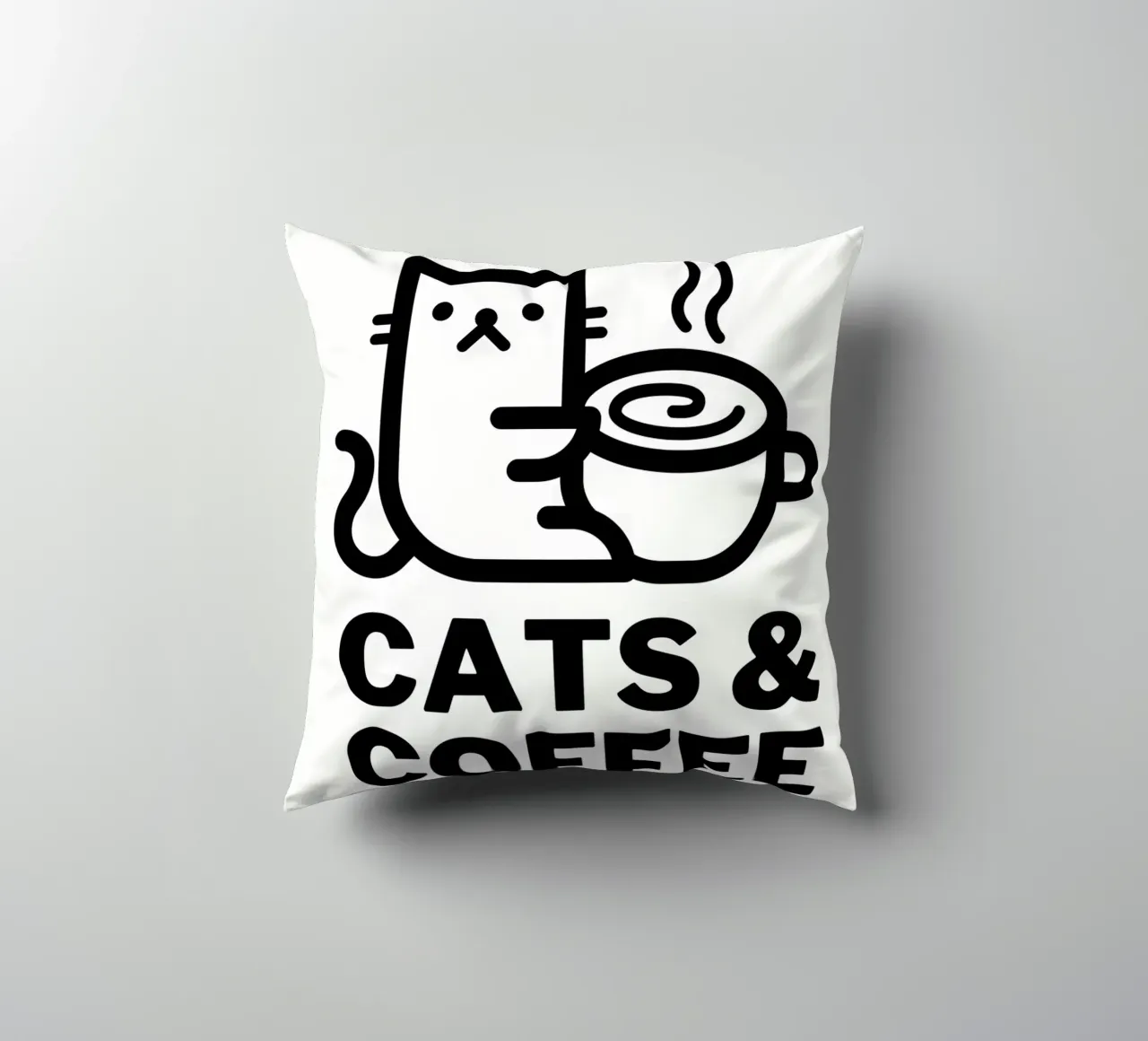Gatti e caffè cuscino da Bartosz Powalka