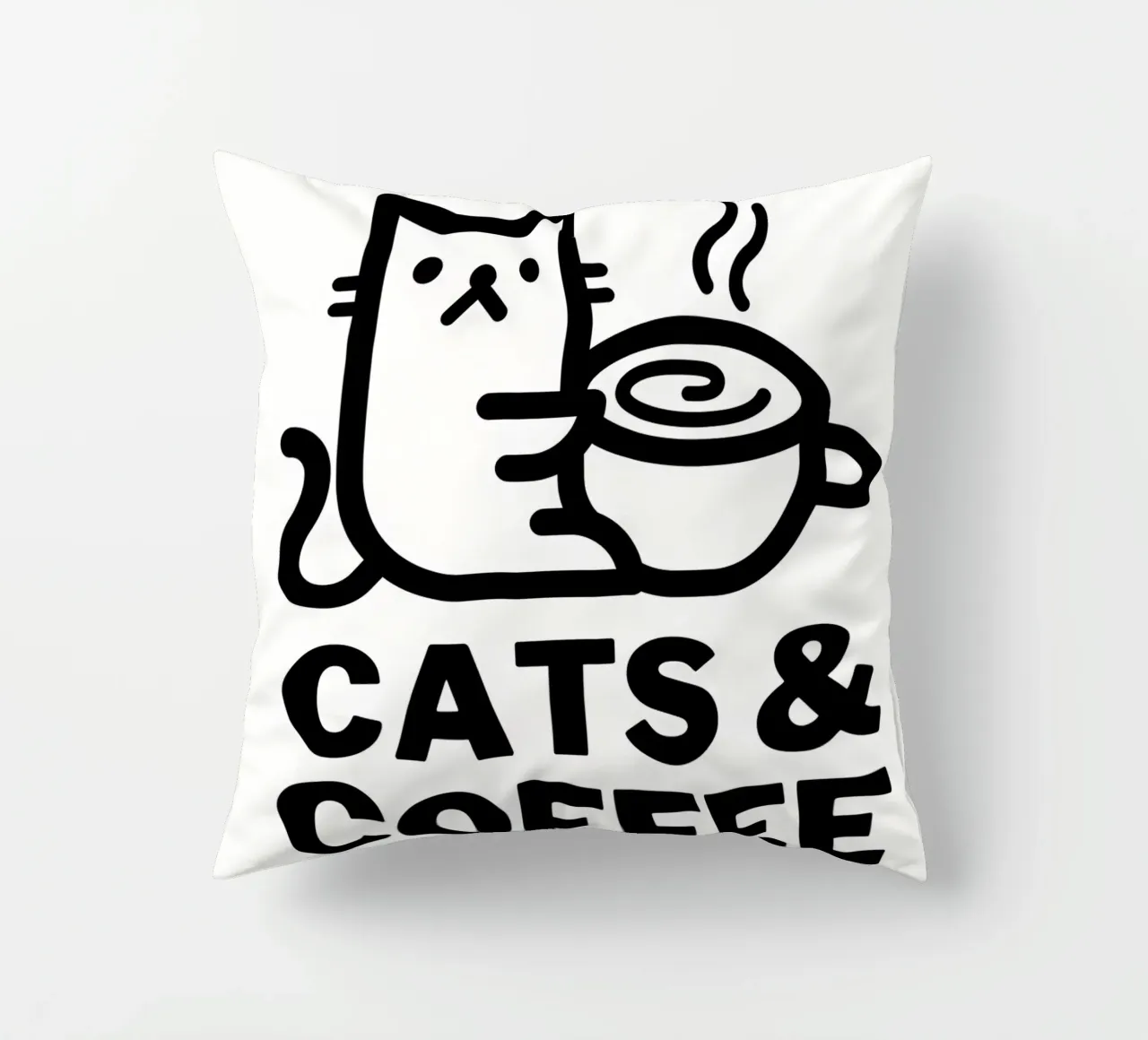 Gatti e caffè cuscino da Bartosz Powalka