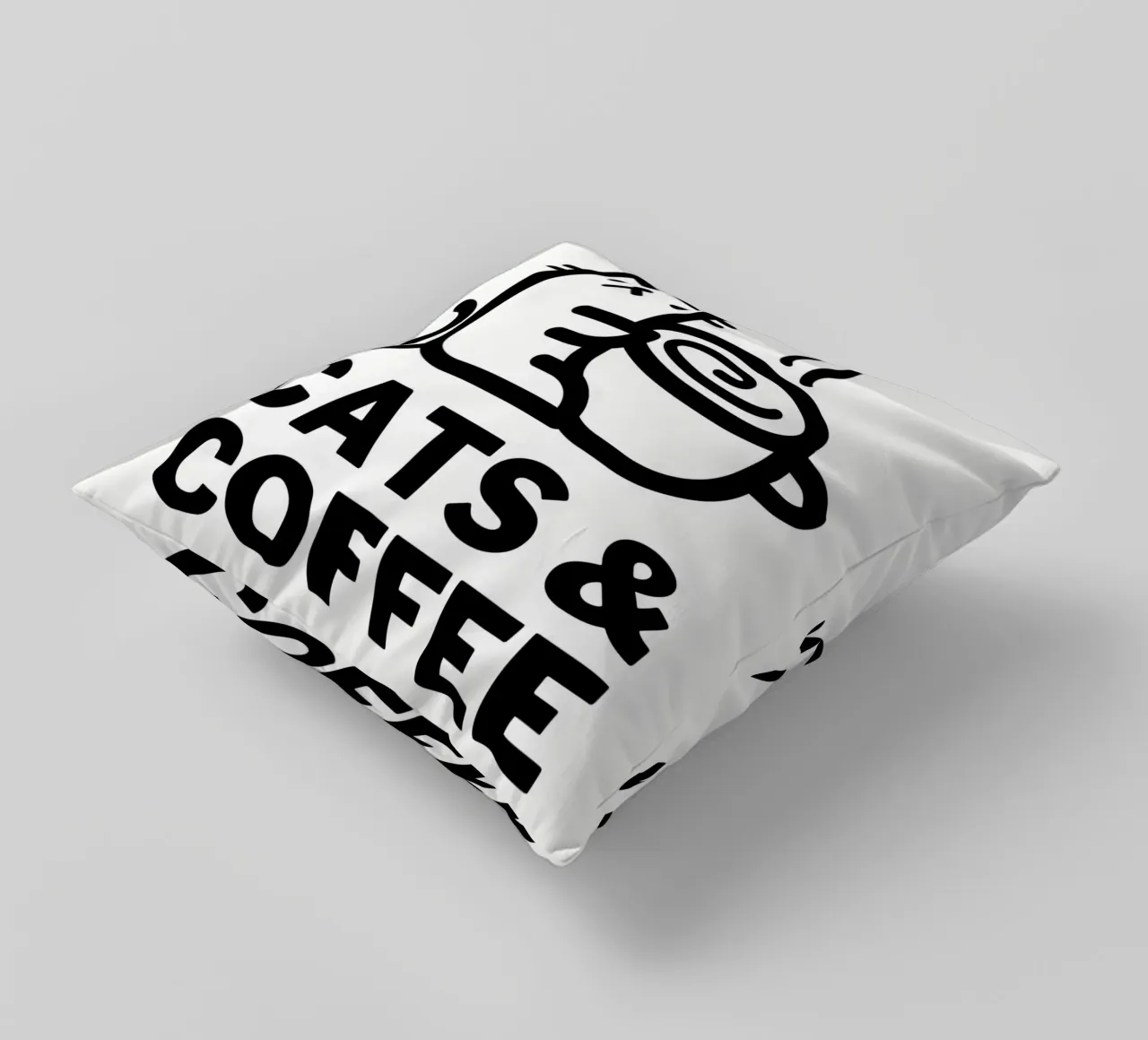 Gatti e caffè cuscino da Bartosz Powalka