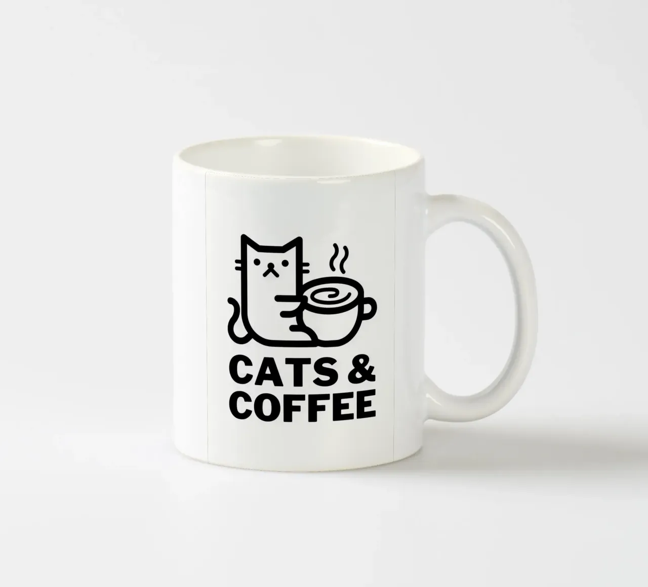 Gatti e caffè tazza in ceramica da Bartosz Powalka