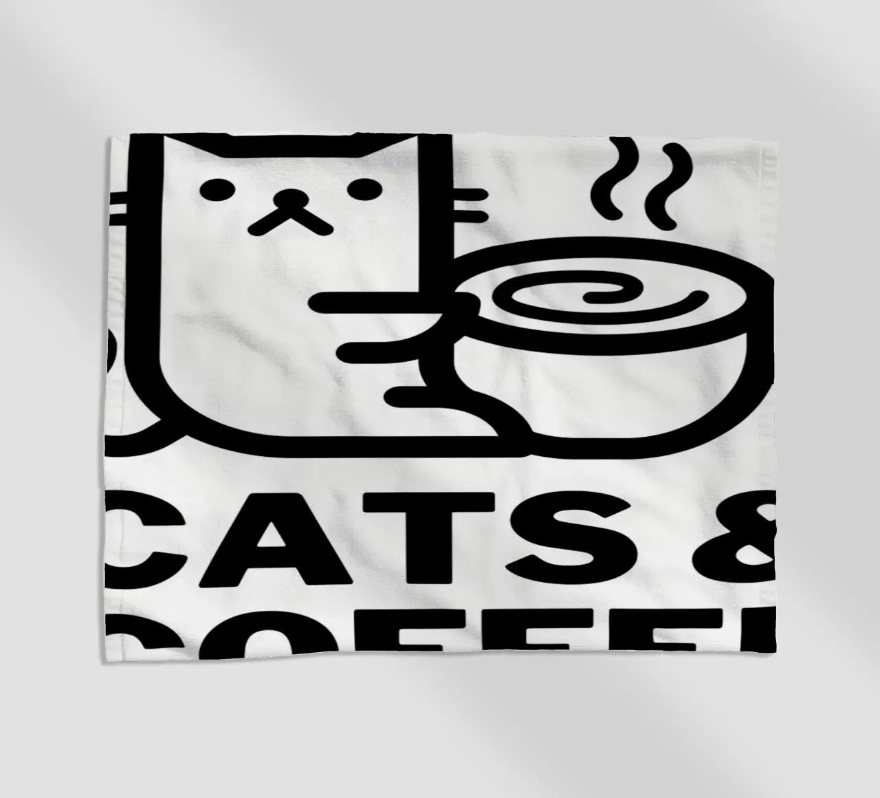 Gatos y café toalla de playa de Bartosz Powalka