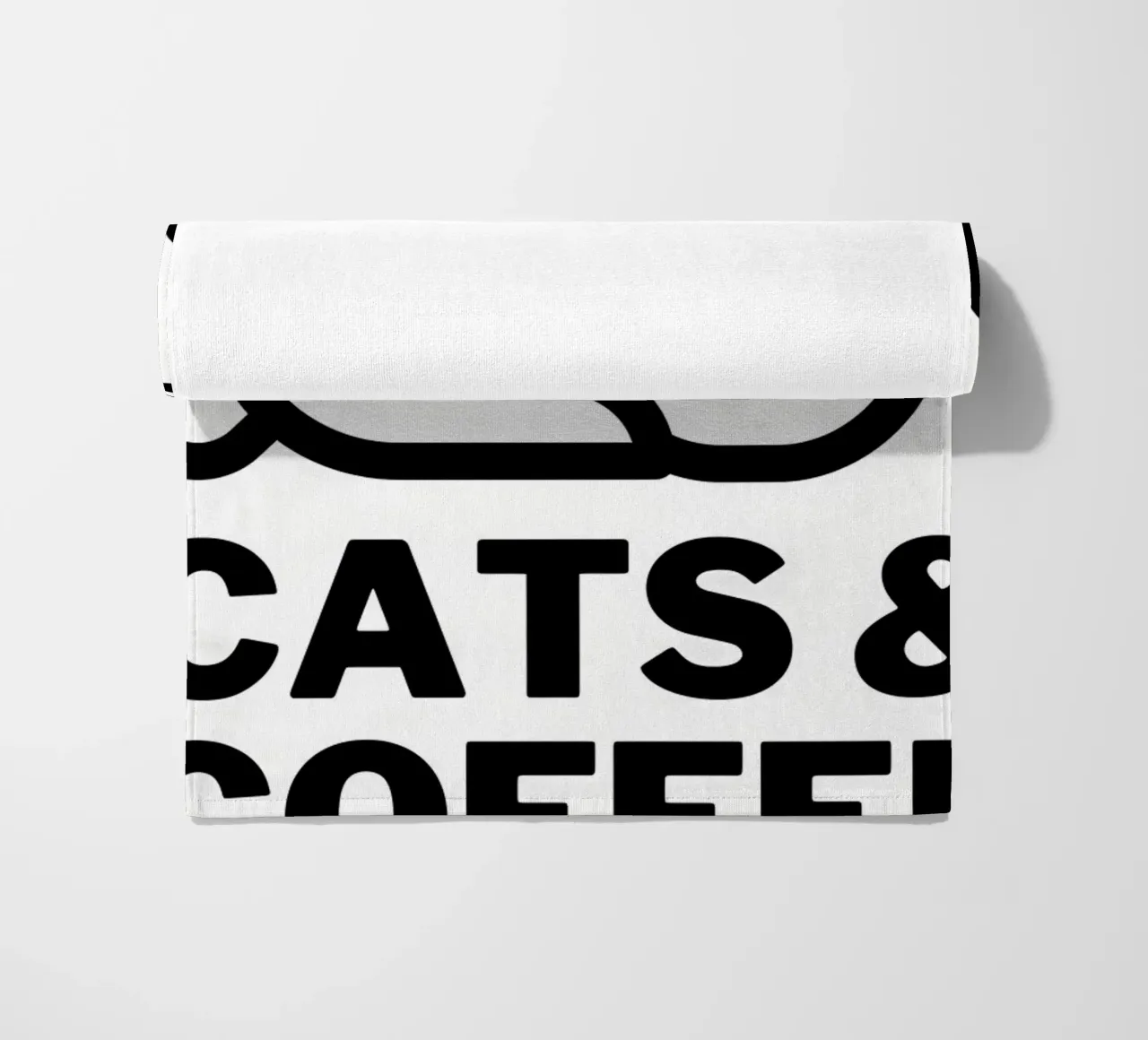 Gatos y café toalla de playa de Bartosz Powalka