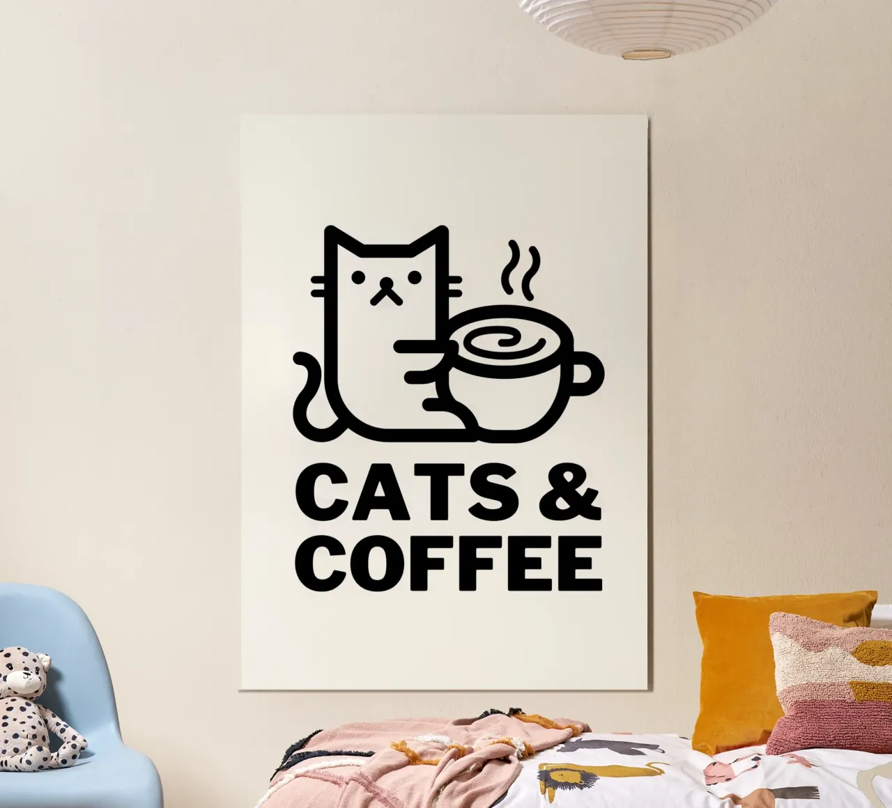Gatti e caffè alluminio dibond da Bartosz Powalka