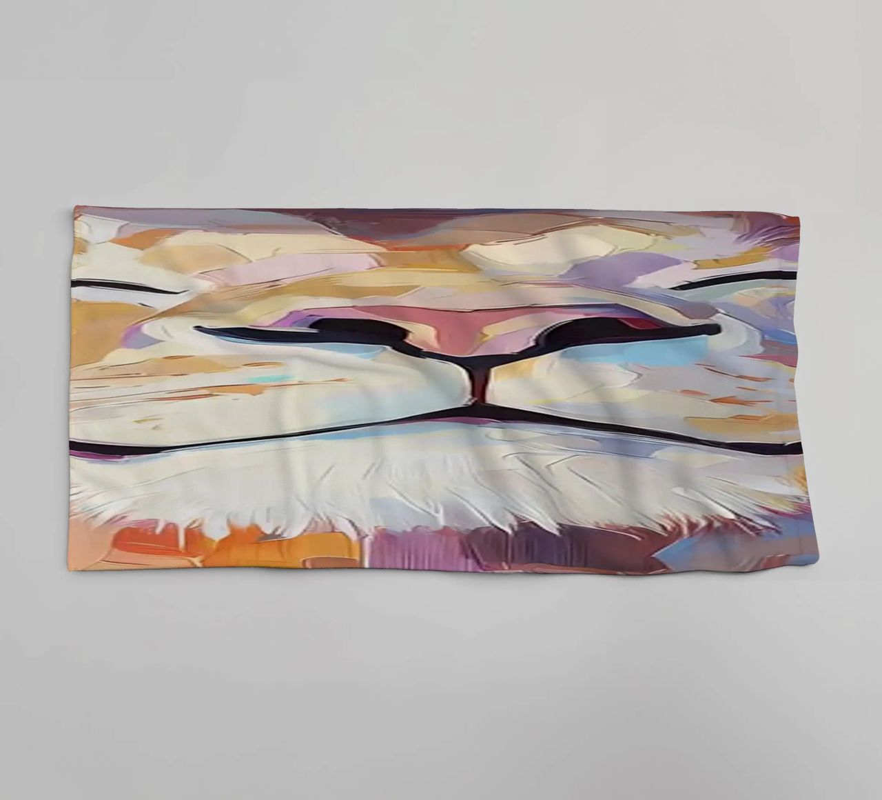 Lion avec papier hygiénique serviette de bain de Adrian Patel