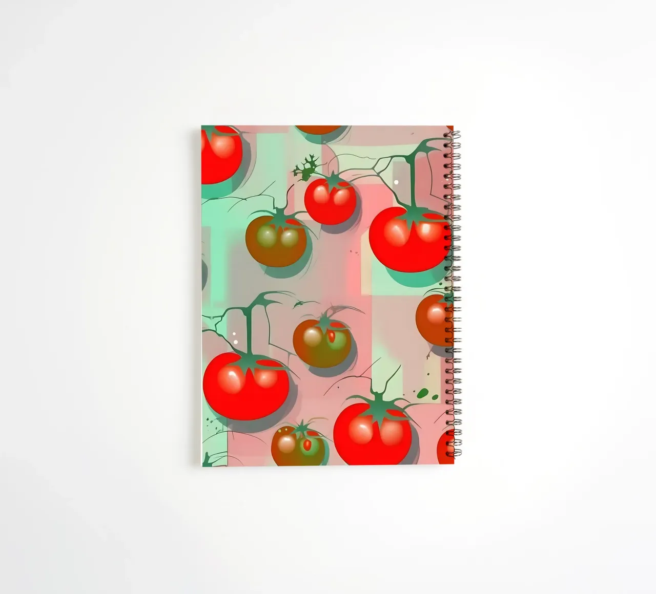 Tomato_style_A_1 spiral notebook by Pink- und LoveArt by LK