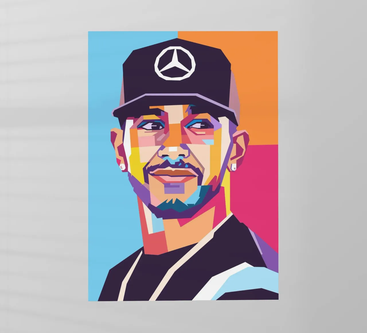 Lewis Hamilton formula uno pellicola backlit da Hantamrata