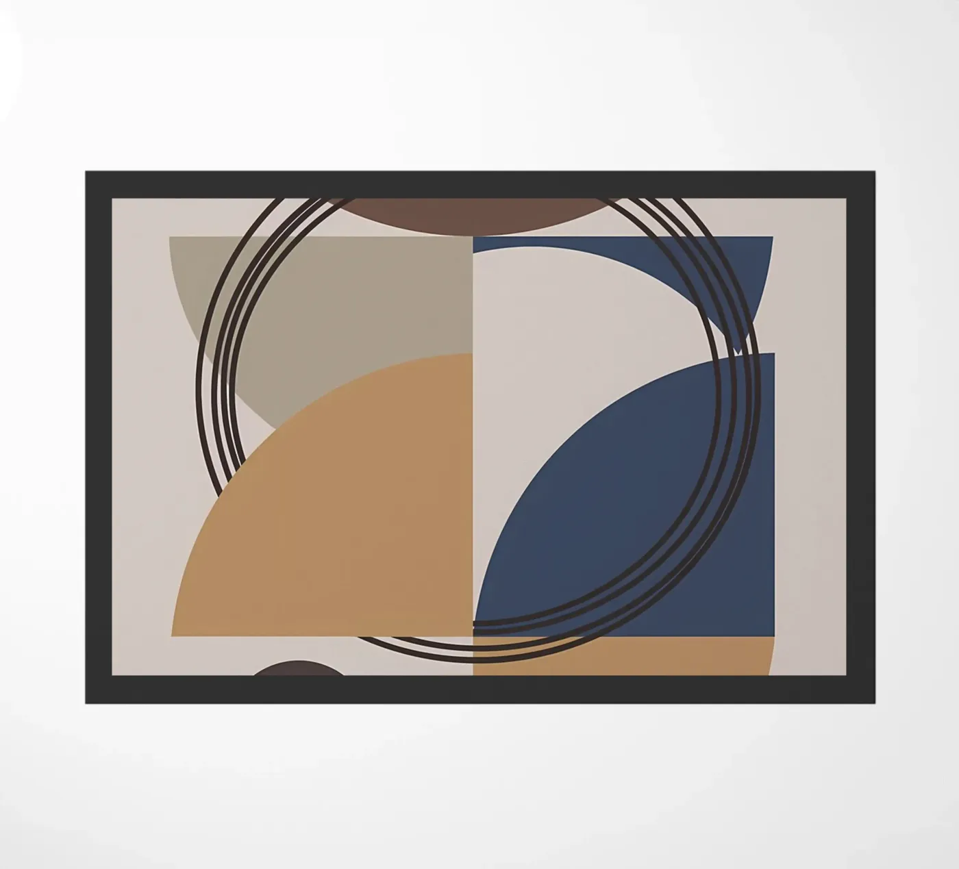 Abstract Composition 942 doormat by Aiden Garcia