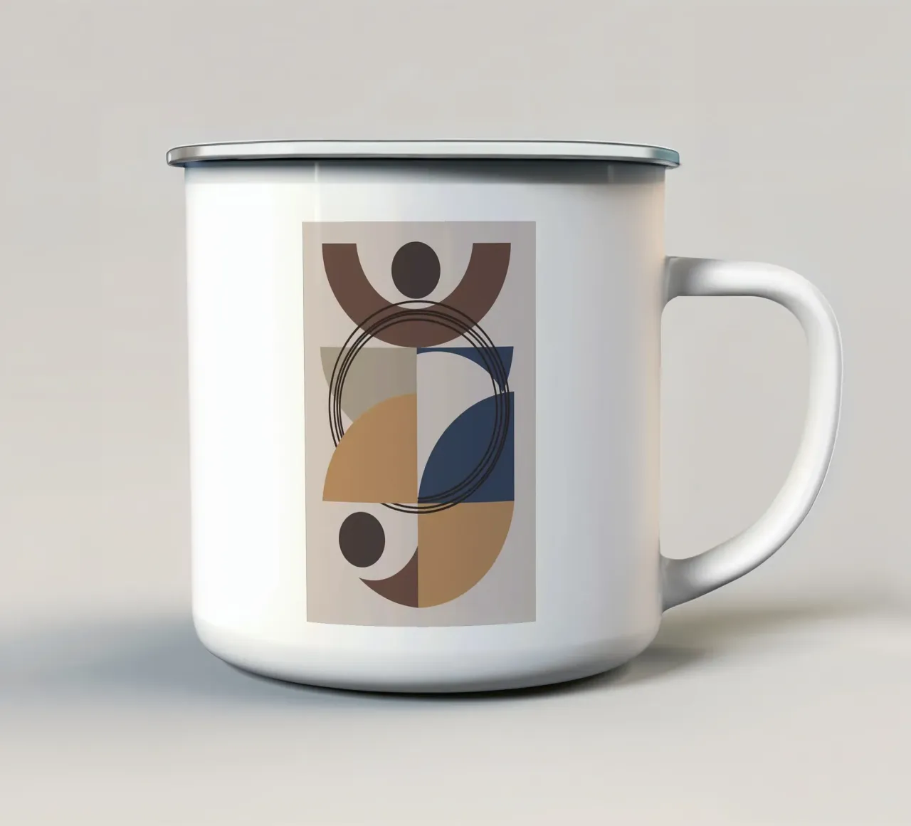Composizione astratta 942 tazza in smalto da Aiden Garcia