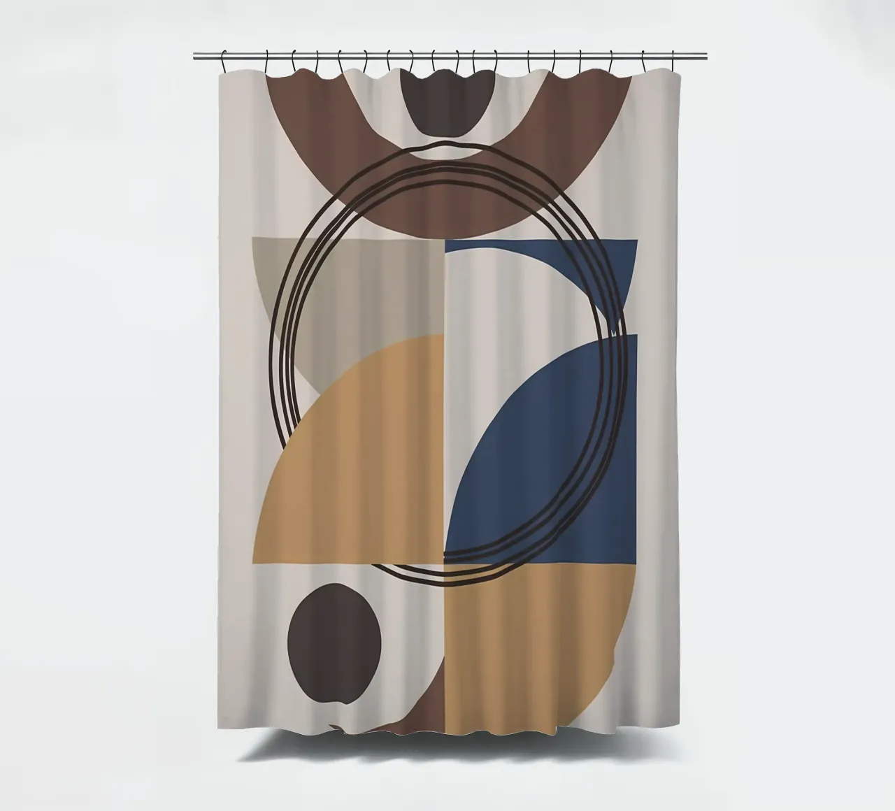 Composizione astratta 942 tenda da doccia da Aiden Garcia