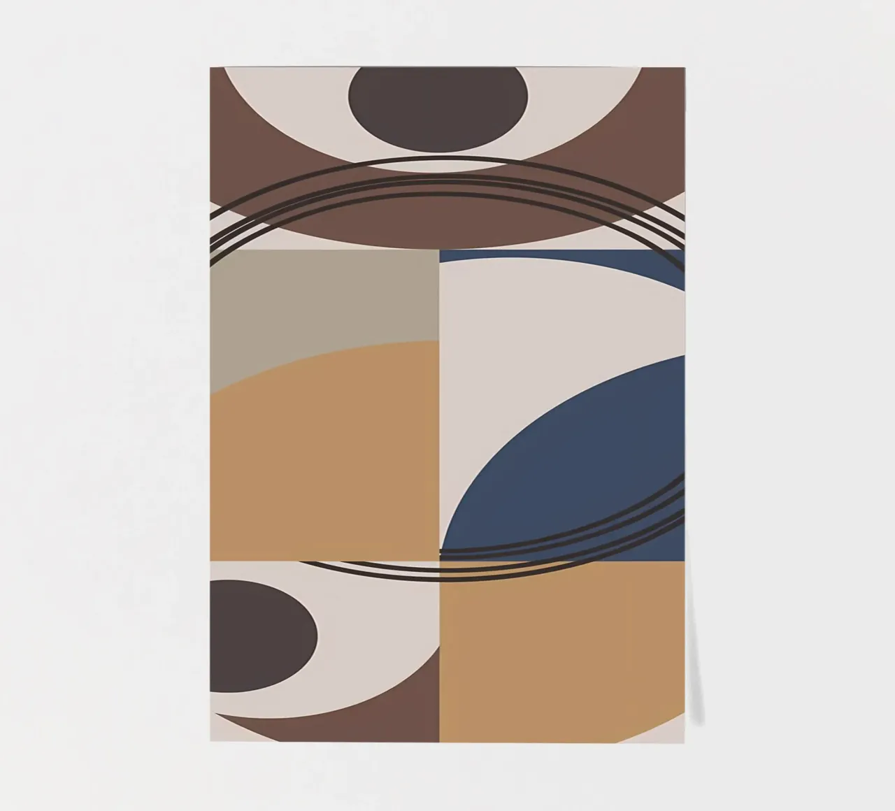 Abstract Composition 942 sticker sheet by Aiden Garcia