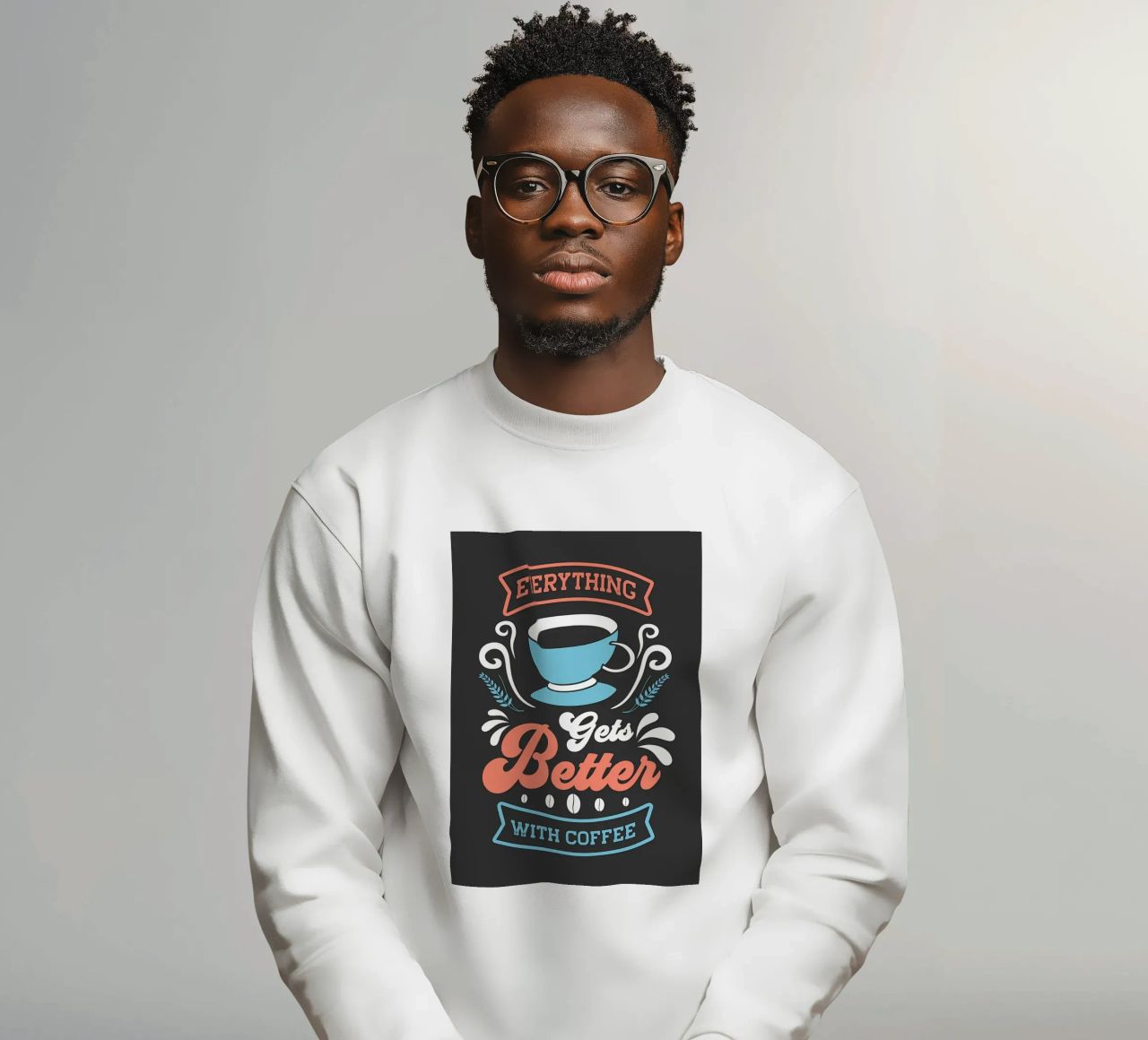 Meglio con il caffè felpa da Bartosz Powalka