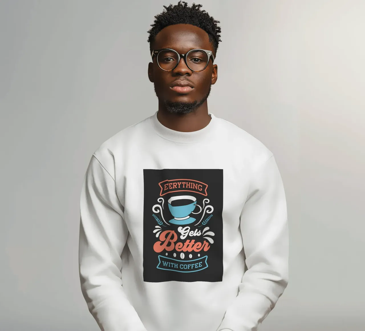 Meglio con il caffè felpa da Bartosz Powalka