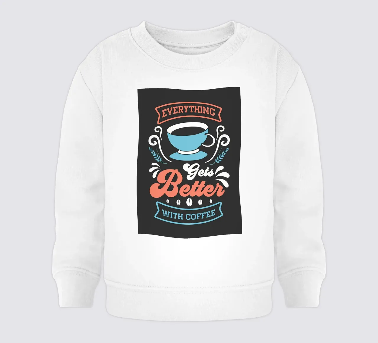 Mejor con café sudadera de bebé de Bartosz Powalka