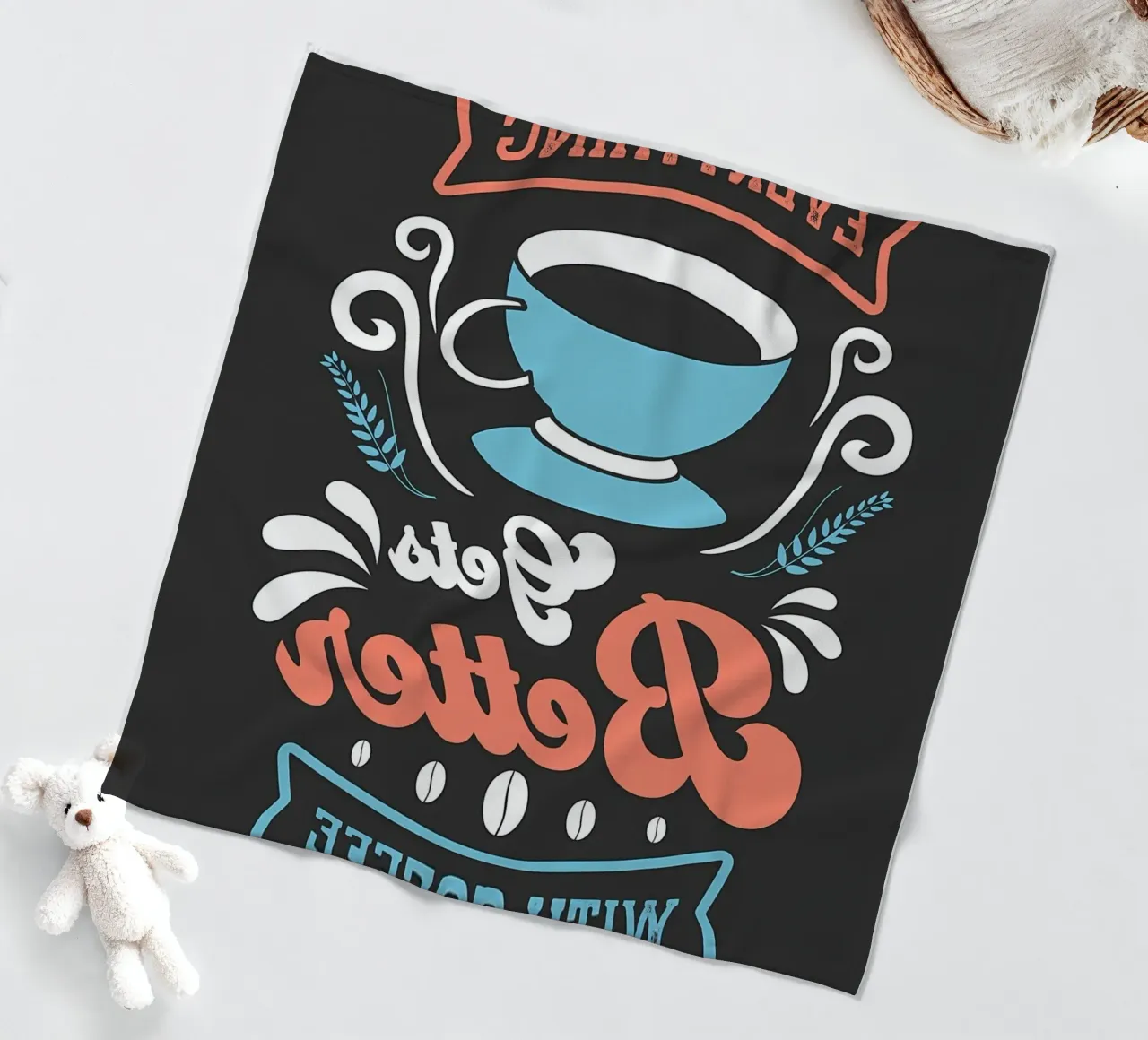 Meglio con il caffè coperta in pile da Bartosz Powalka