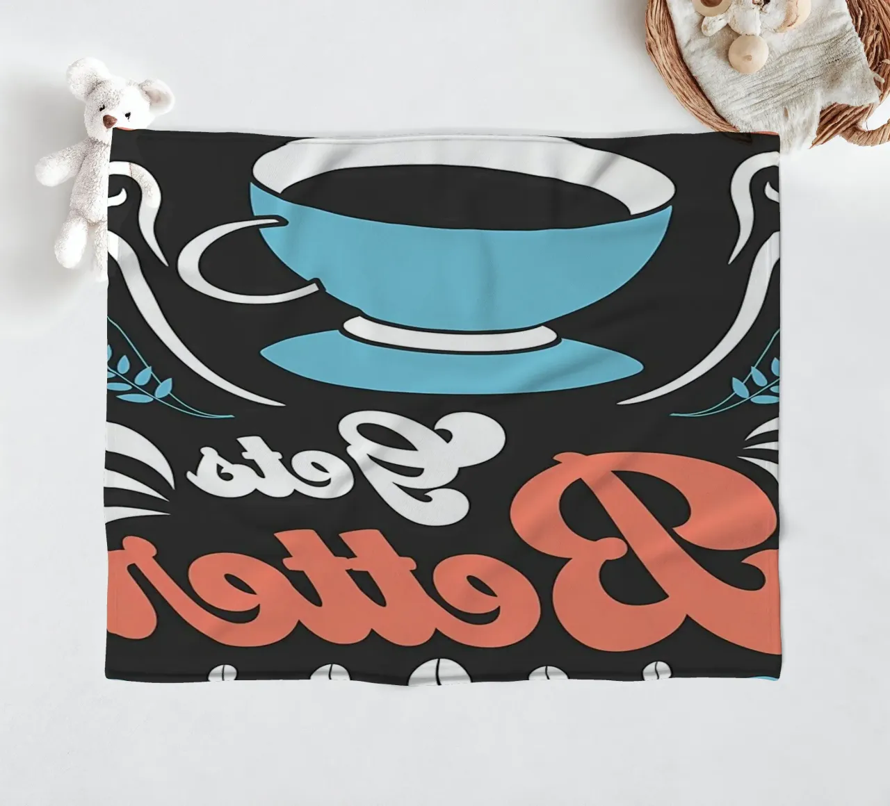 Meglio con il caffè coperta in pile da Bartosz Powalka