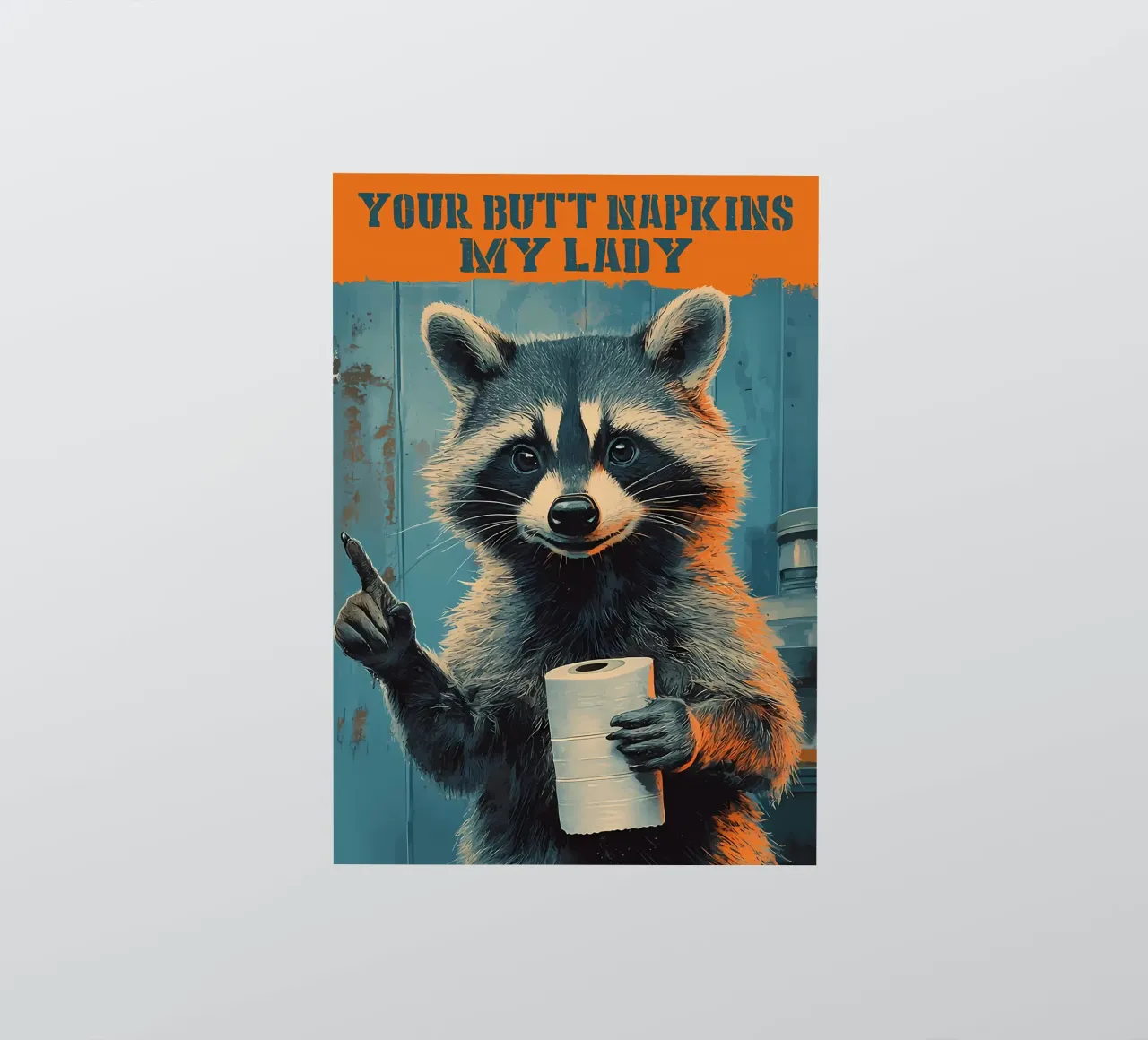 Your Butt Napkins My Lady sticker by Adrian Patel
