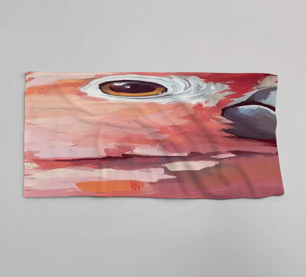 Cacatua rosa con carta igienica asciugamano da bagno da Adrian Patel