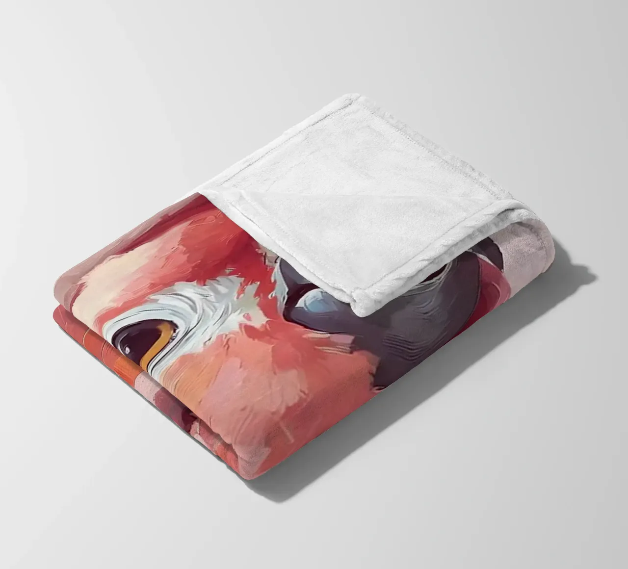 Rosa Kakadu mit Toilettenpapier Fleecedecke von Adrian Patel