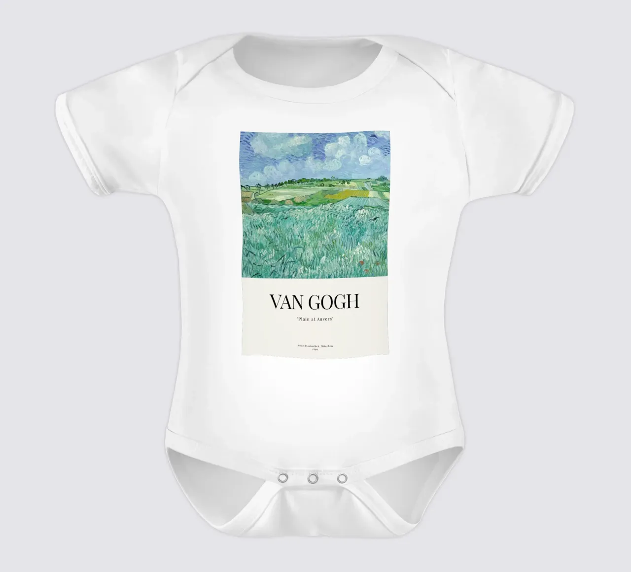 van Gogh - Plain of Auvers Kurzarm Babybody von ARTOTHEK