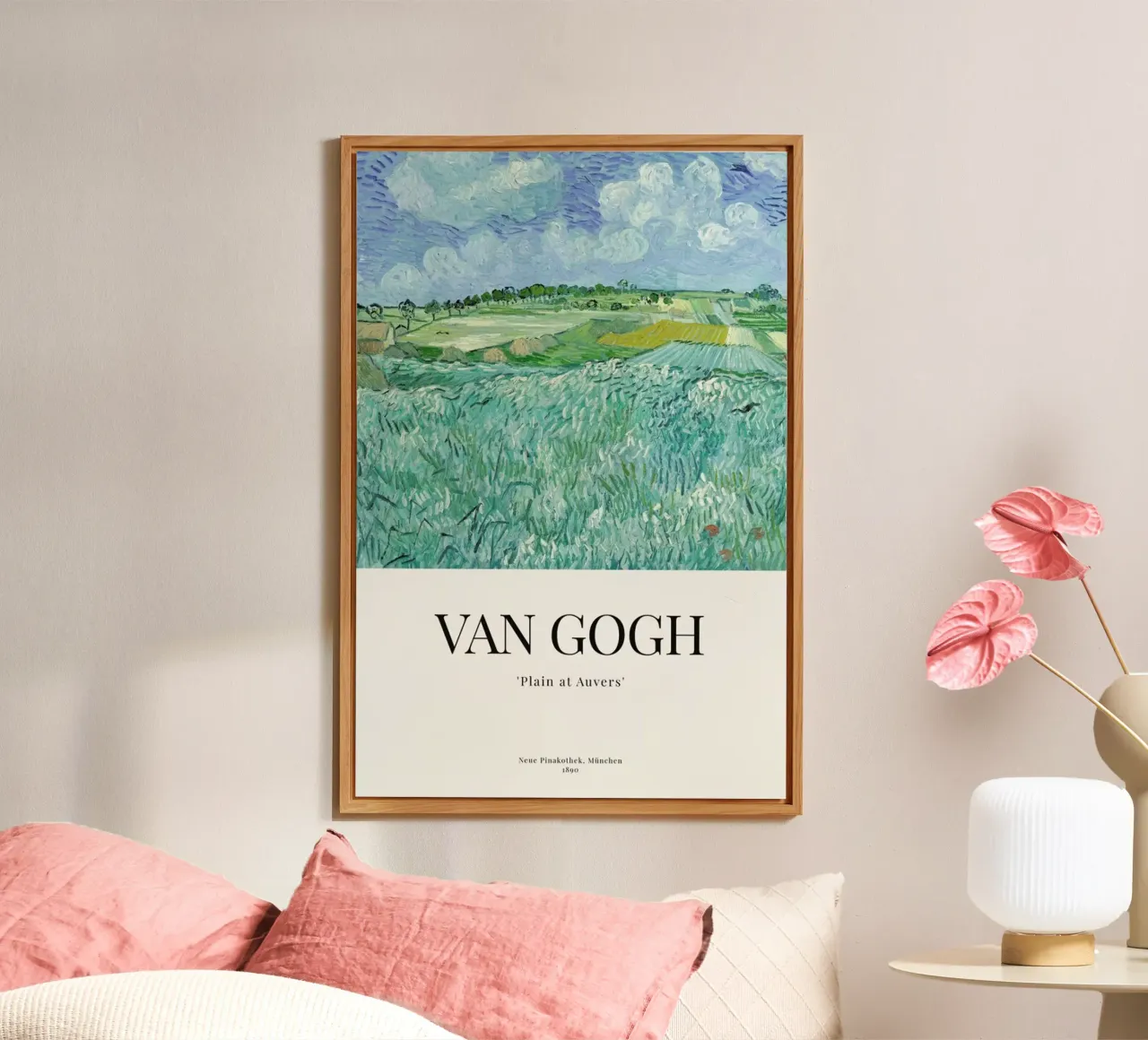 van Gogh - Plain of Auvers forex-plaat van ARTOTHEK